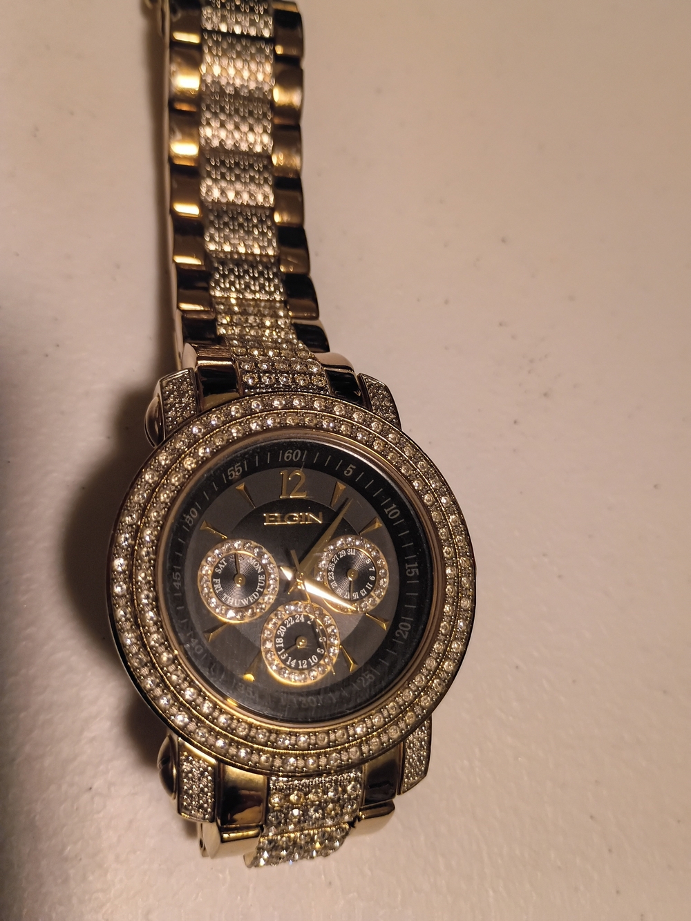 ELGIN Gold-Tone WATCH NEED BATERY